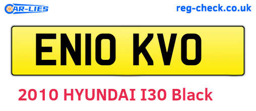EN10KVO are the vehicle registration plates.