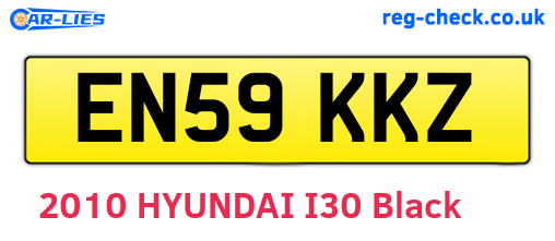 EN59KKZ are the vehicle registration plates.