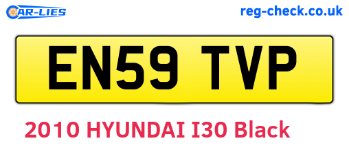 EN59TVP are the vehicle registration plates.