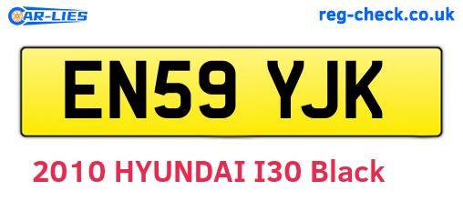 EN59YJK are the vehicle registration plates.