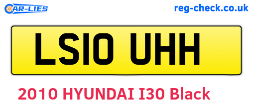 LS10UHH are the vehicle registration plates.