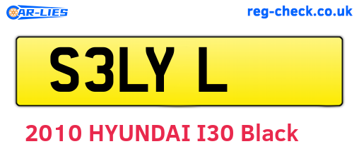 S3LYL are the vehicle registration plates.