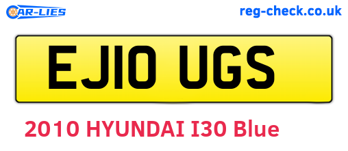 EJ10UGS are the vehicle registration plates.