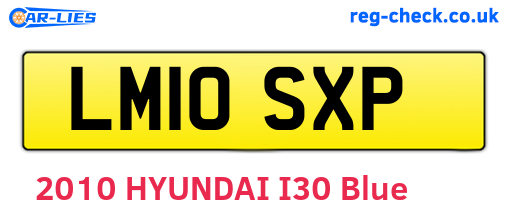 LM10SXP are the vehicle registration plates.