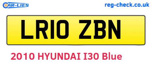 LR10ZBN are the vehicle registration plates.