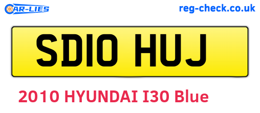 SD10HUJ are the vehicle registration plates.