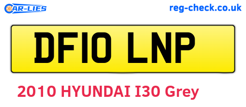 DF10LNP are the vehicle registration plates.