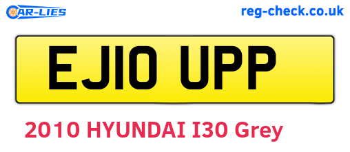 EJ10UPP are the vehicle registration plates.