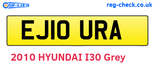 EJ10URA are the vehicle registration plates.
