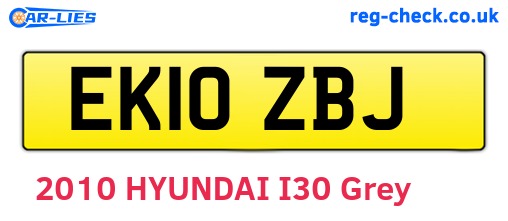 EK10ZBJ are the vehicle registration plates.