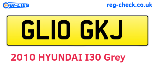 GL10GKJ are the vehicle registration plates.