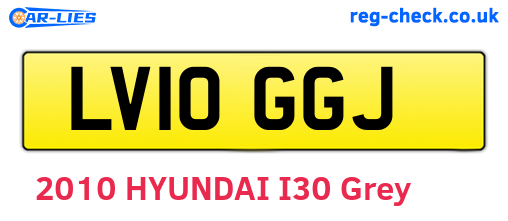LV10GGJ are the vehicle registration plates.