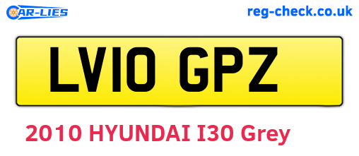 LV10GPZ are the vehicle registration plates.