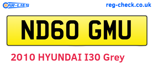 ND60GMU are the vehicle registration plates.