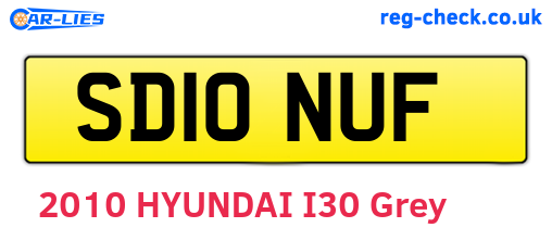 SD10NUF are the vehicle registration plates.