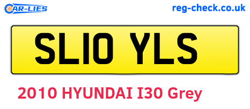 SL10YLS are the vehicle registration plates.