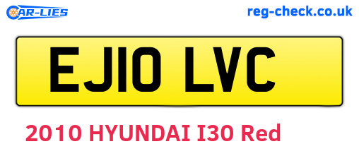 EJ10LVC are the vehicle registration plates.