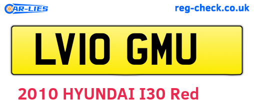 LV10GMU are the vehicle registration plates.