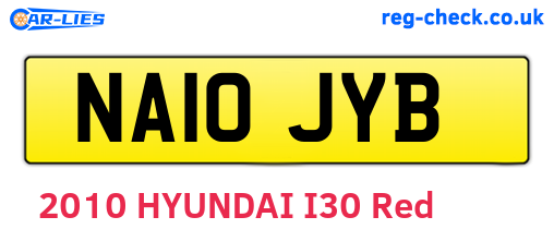 NA10JYB are the vehicle registration plates.