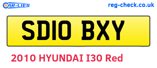 SD10BXY are the vehicle registration plates.
