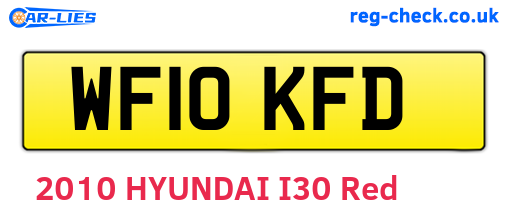 WF10KFD are the vehicle registration plates.