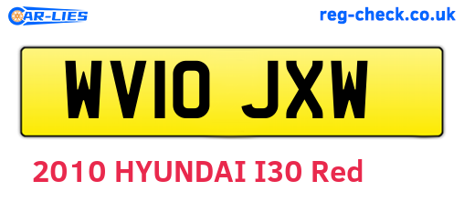 WV10JXW are the vehicle registration plates.