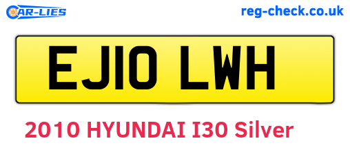 EJ10LWH are the vehicle registration plates.