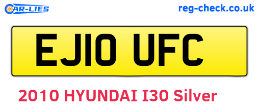 EJ10UFC are the vehicle registration plates.