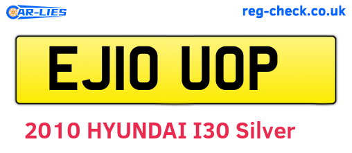 EJ10UOP are the vehicle registration plates.