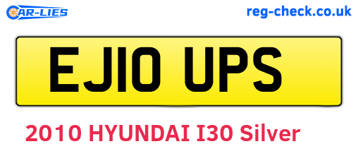 EJ10UPS are the vehicle registration plates.