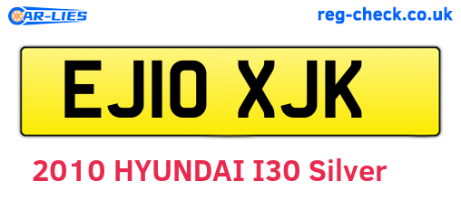 EJ10XJK are the vehicle registration plates.