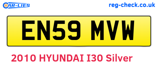 EN59MVW are the vehicle registration plates.