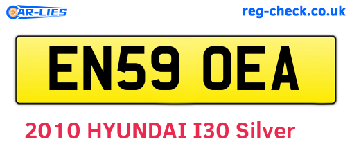 EN59OEA are the vehicle registration plates.