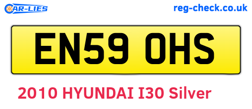 EN59OHS are the vehicle registration plates.