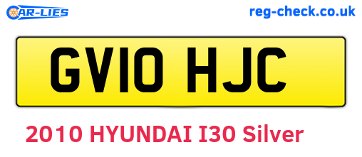 GV10HJC are the vehicle registration plates.