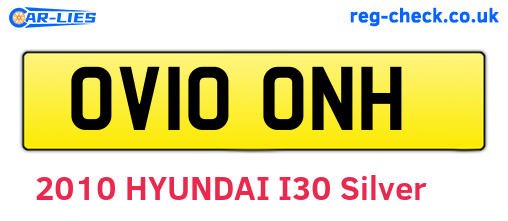 OV10ONH are the vehicle registration plates.