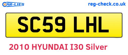 SC59LHL are the vehicle registration plates.
