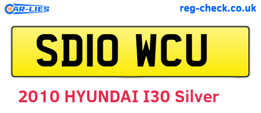 SD10WCU are the vehicle registration plates.