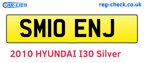 SM10ENJ are the vehicle registration plates.