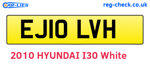 EJ10LVH are the vehicle registration plates.