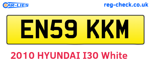 EN59KKM are the vehicle registration plates.