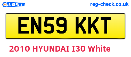 EN59KKT are the vehicle registration plates.