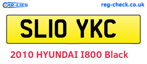 SL10YKC are the vehicle registration plates.
