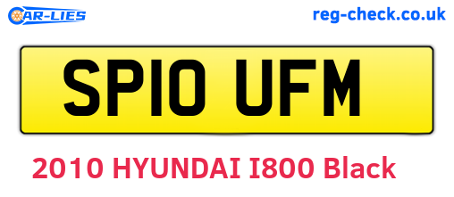 SP10UFM are the vehicle registration plates.