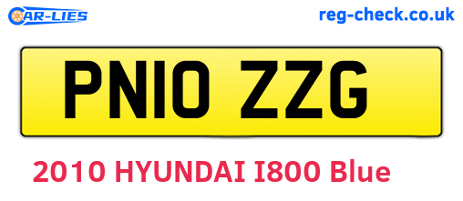 PN10ZZG are the vehicle registration plates.