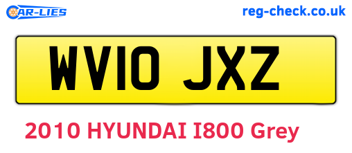 WV10JXZ are the vehicle registration plates.