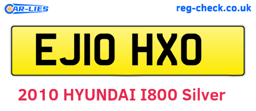 EJ10HXO are the vehicle registration plates.