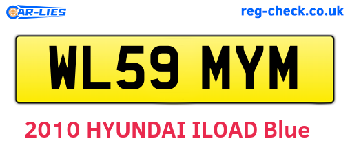 WL59MYM are the vehicle registration plates.