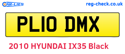 PL10DMX are the vehicle registration plates.