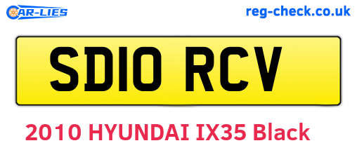 SD10RCV are the vehicle registration plates.
